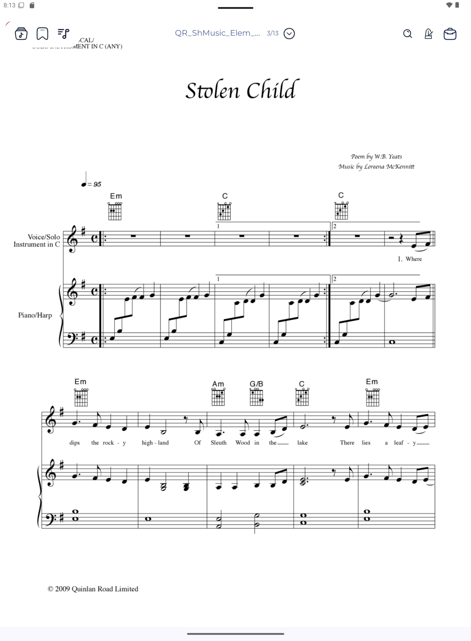 Clean score reader